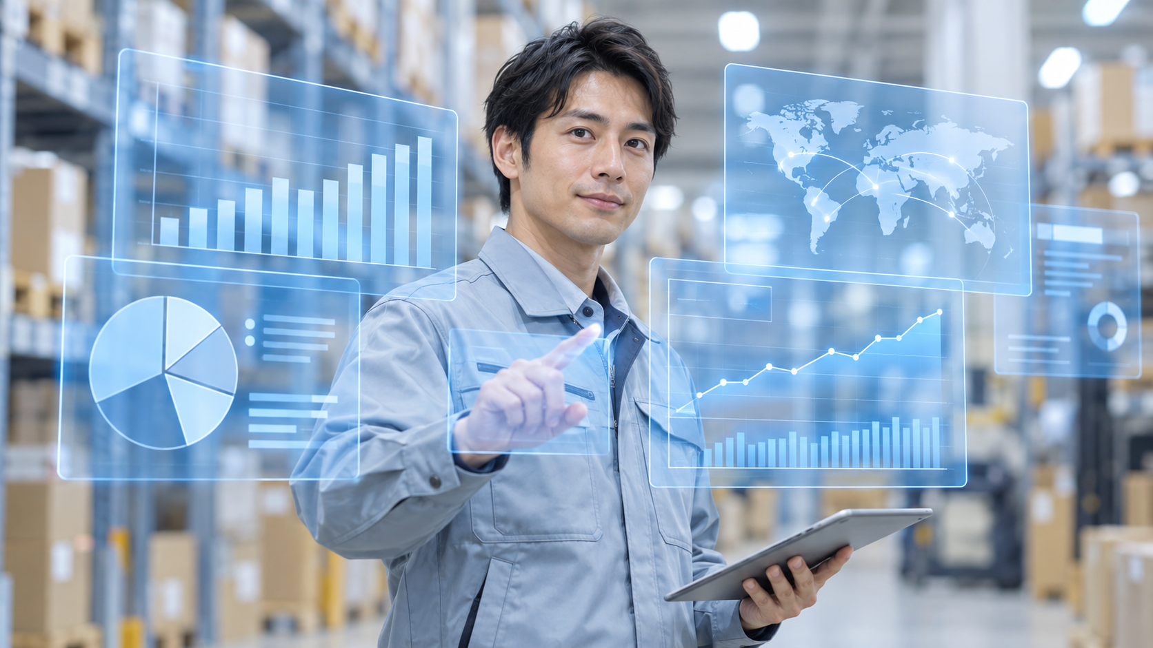 AI生産管理におけるBIとAIの連携イメージ